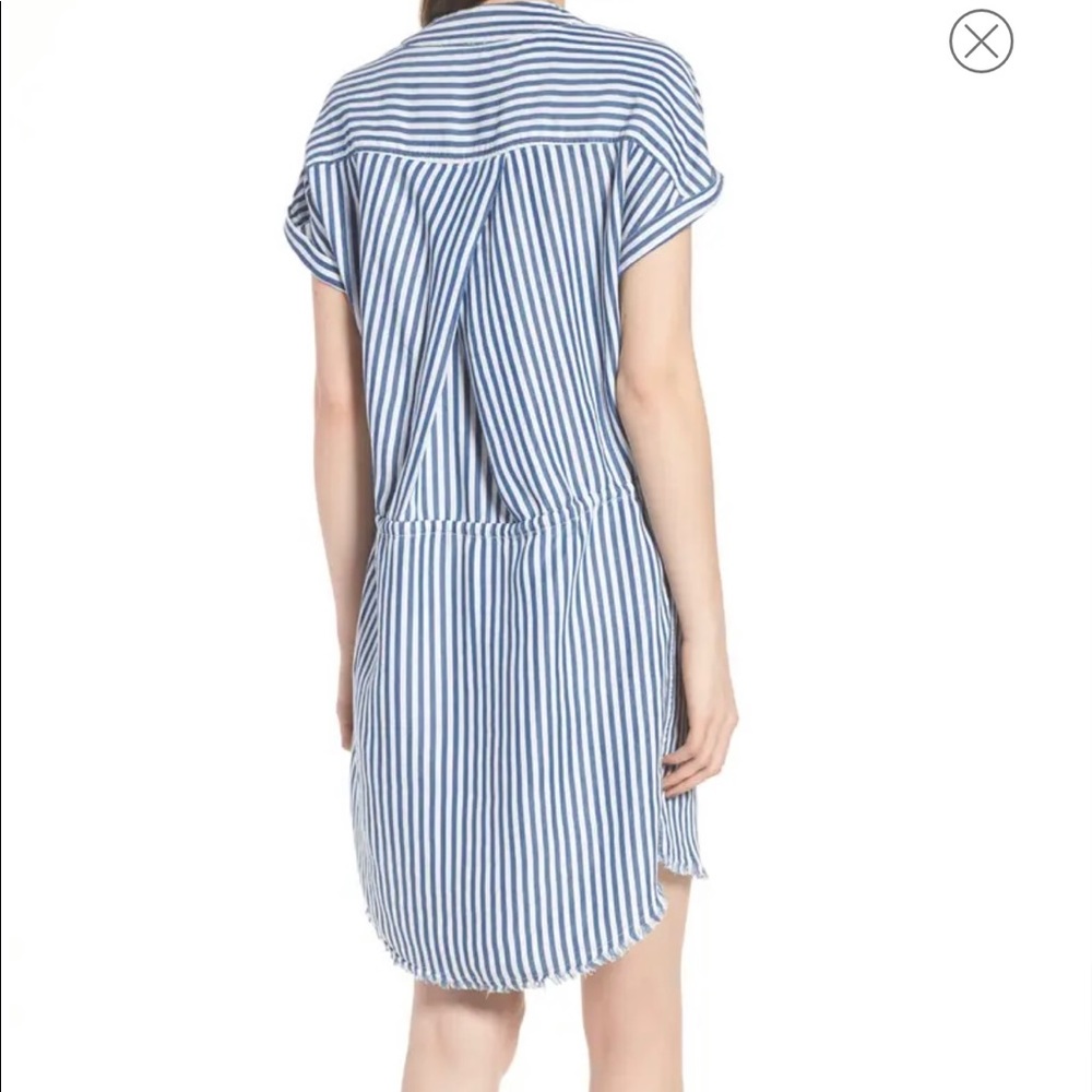 PAIGE “Haidee” Dress in Blue/White Stripes